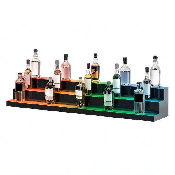VEVOR Acrylic LED Bar Shelf App Control Modern Design-3