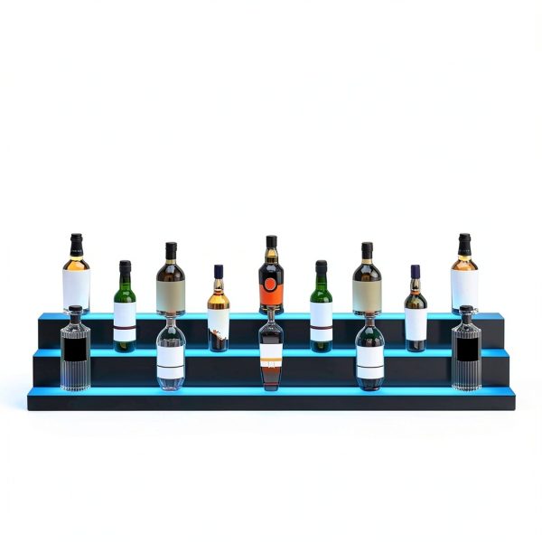 VEVOR Acrylic LED Bar Shelf App Control Modern Design-2