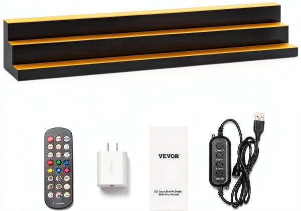 VEVOR Acrylic LED Bar Shelf App Control Modern Design-8