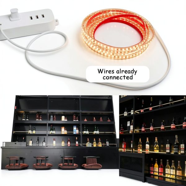 Dawselod Wall Mounted Wine Rack Modern Iron Storage-3