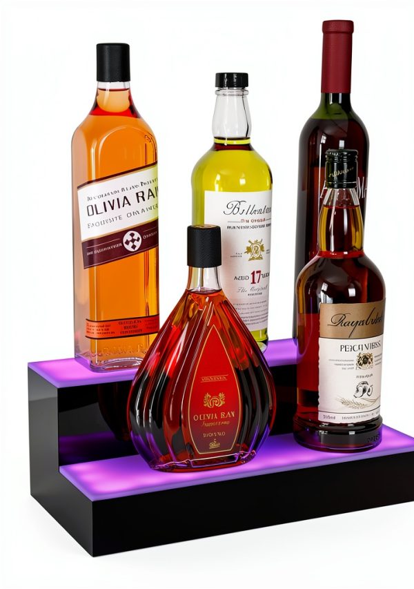 ClarityCraze Acrylic LED Liquor Shelf Modern Home Bar-0