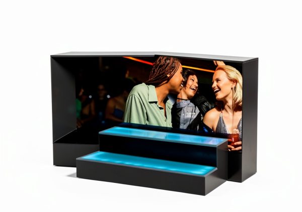 ClarityCraze Acrylic LED Liquor Shelf Modern Home Bar-6