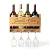 Personalization Lab Engraved Wine Rack Wooden Wall Mounted-5