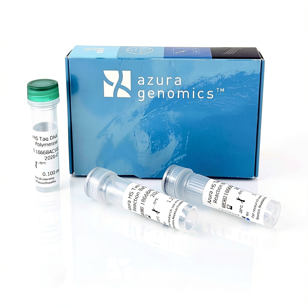 Azura Genomics HS Taq Mix in laboratory setting with PCR tubes