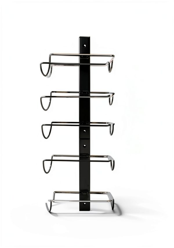 X-cosrack Wall Mounted Wine Rack Black 12 Bottle Metal-3