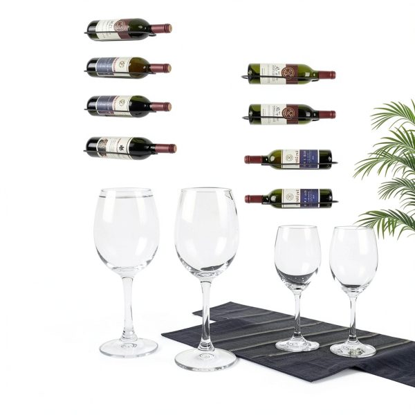 AQAREA Wall Mounted Wine Rack Modern Design Space Saving-7