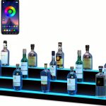 VEVOR Acrylic LED Bar Shelf App Control Modern Design-0