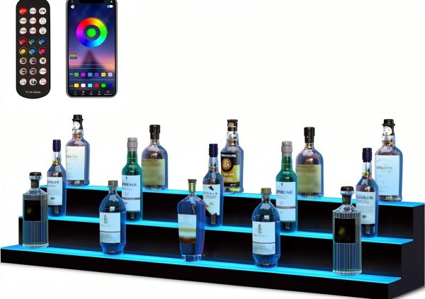 VEVOR Acrylic LED Bar Shelf App Control Modern Design-0