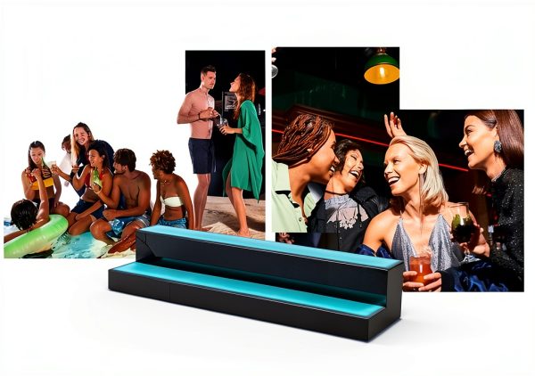 ClarityCraze Acrylic LED Liquor Shelf Modern Bar Display-6