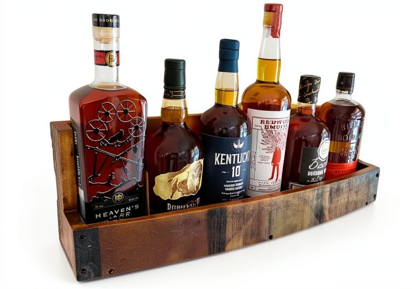 RELODECOR Wall Mounted Wine Rack Barrel Design Rustic Style-7