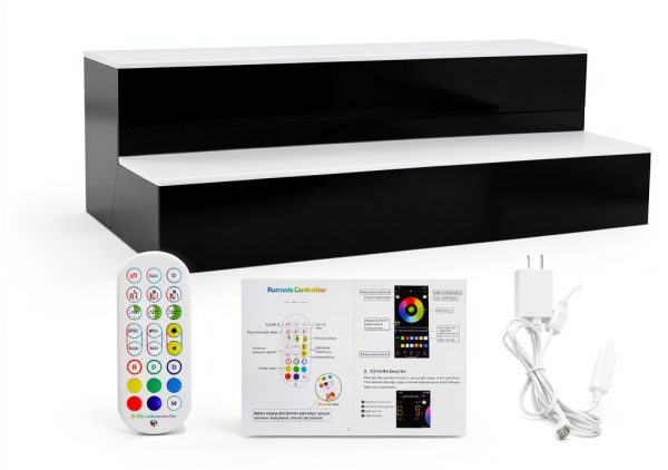 ClarityCraze LED Liquor Shelf Acrylic Modern Bar Display-1