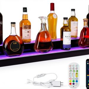 ClarityCraze Acrylic LED Liquor Shelf Modern Bar Display-0