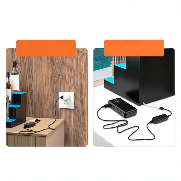 VEVOR Acrylic LED Bar Shelf App Control Modern Design-4