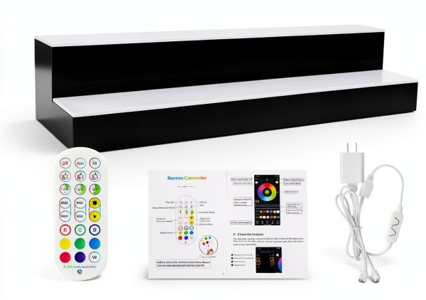 ClarityCraze Acrylic LED Liquor Shelf Modern Bar Display-1