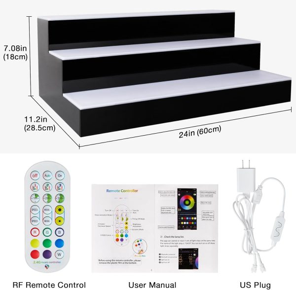 ClarityCraze Acrylic LED Liquor Shelf Modern Bar Display-1