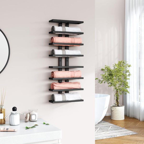 Hoctieon Wall Mounted Wine Rack Metal Industrial Design-6