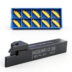 Accusize Tools 3/4" x 3/4" Cut-Off Holder with TiN Carbide Inserts-0