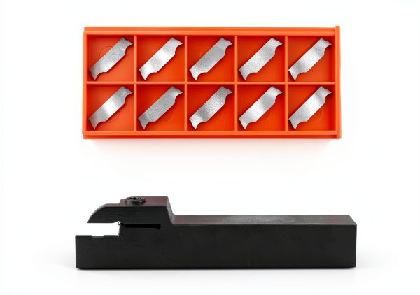 Accusize 3/4" x 3/4" Cut-Off Holder 10 Carbide Inserts for Aluminum-1