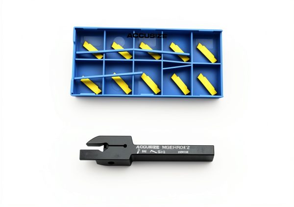 Accusize 1/4" x 3/8" Cut-Off Holder with 10 Carbide Inserts-0