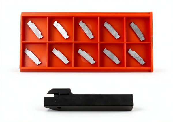 Accusize Tools 1/2" x 1/2" Cut-Off Holder + Carbide Inserts Aluminum-1