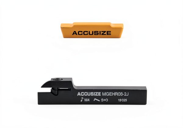 Accusize 1/2" x 1/2" Cut-Off Holder TiN Carbide Inserts - MGEHR08-2-2