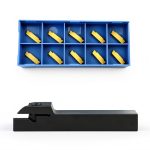 Accusize 1/2" x 1/2" Cut-Off Holder TiN Carbide Inserts - MGEHR08-2-0