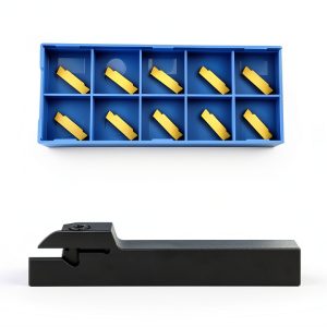 Accusize 1/2" x 1/2" Cut-Off Holder TiN Carbide Inserts - MGEHR08-2-0