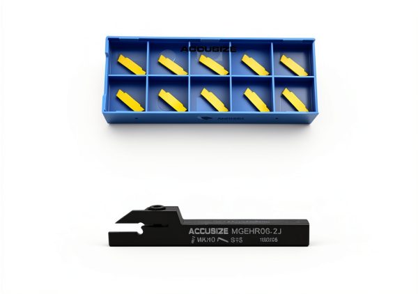 Accusize 3/8" x 3/8" Cut-Off Holder with 10 Carbide Inserts-2
