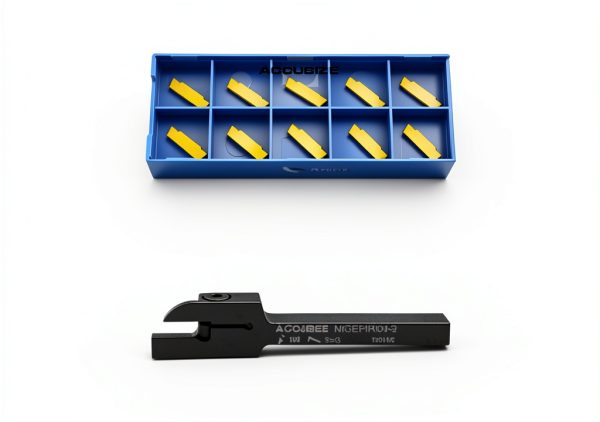 Accusize 1/4" x 3/8" Cut-Off Holder with 10 Carbide Inserts-1