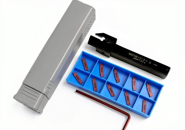 UrbanHui 12pcs Lathe Grooving Tool Holder Kit with Carbide Inserts-4