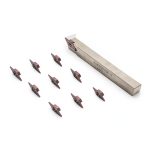 Lathe Turning Tool Holder KF12R100 12mm×12mm Parting Groove Insert 1mm-0