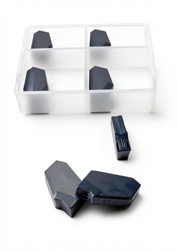 GTN 3 CNC Grooving Carbide Inserts by Feyzor – SP300 PVD Black 10pcs-4