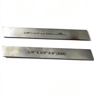 Global Tools HSS Trapezoid Blades 1/8 in x 3/4 in x 6 in Inserts-0